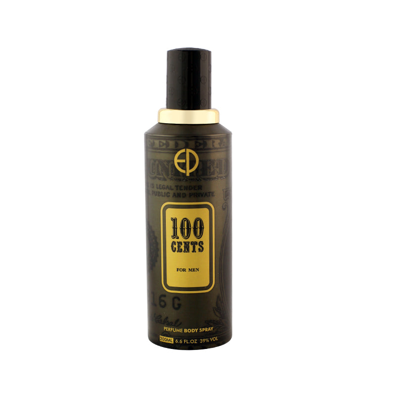 100 CENT FOR MEN PERFUME BODY SPRAY 200ML - ESTIARA