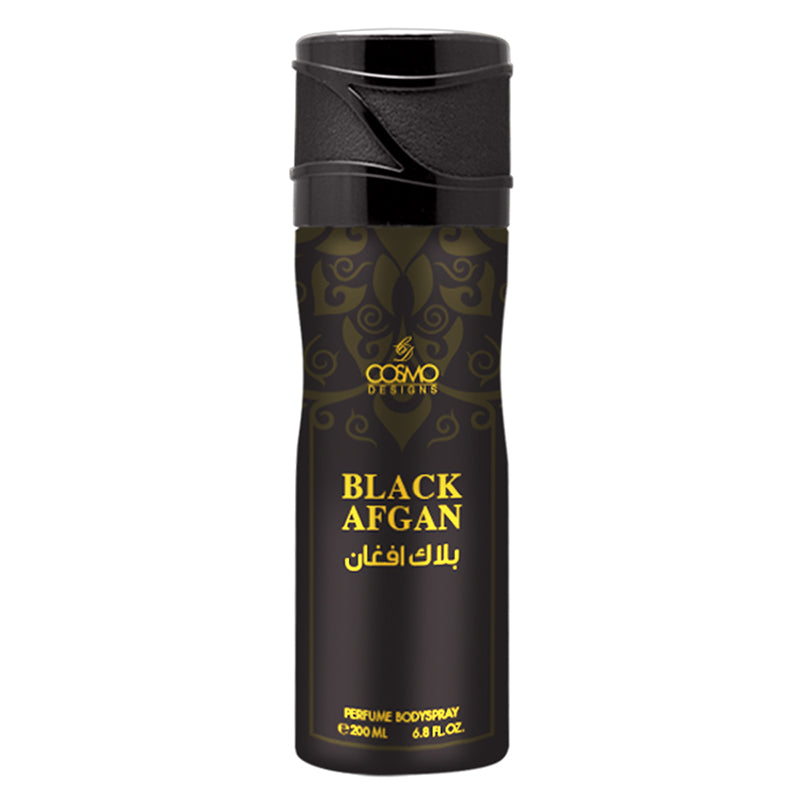 BLACK AFGAN NON ALCOHOLIC PERFUME BODY SPRAY 200ML - COSMO DESIGN