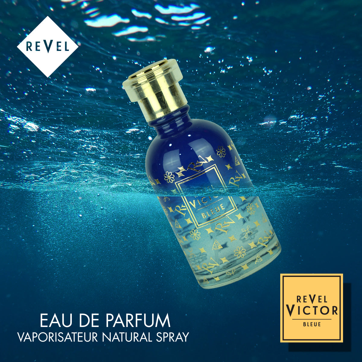 BLEUE EAU DE PARFUM 100ML FOR MEN - REVEL VICTOR