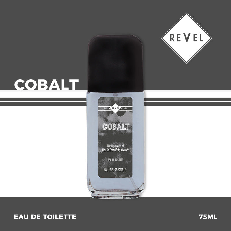 COBALT EAU DE TOILETTE 75ML FOR MEN - REVEL