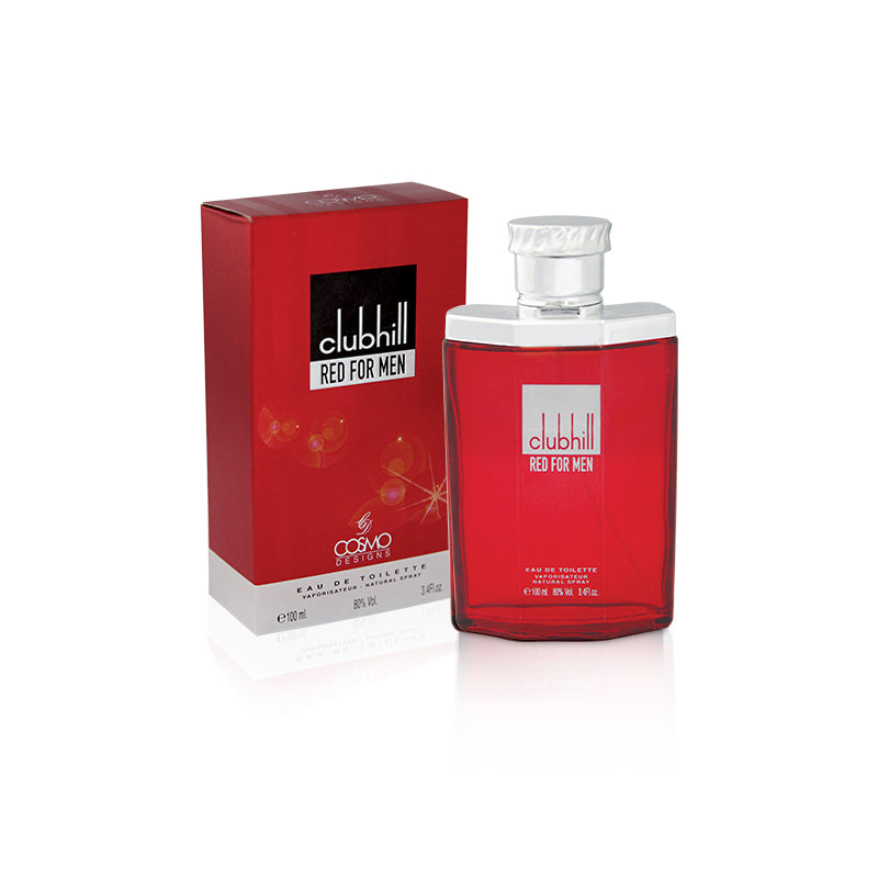 CLUBHILL RED FOR MEN EAU DE TOILETTE 100ML - COSMO DESIGNS