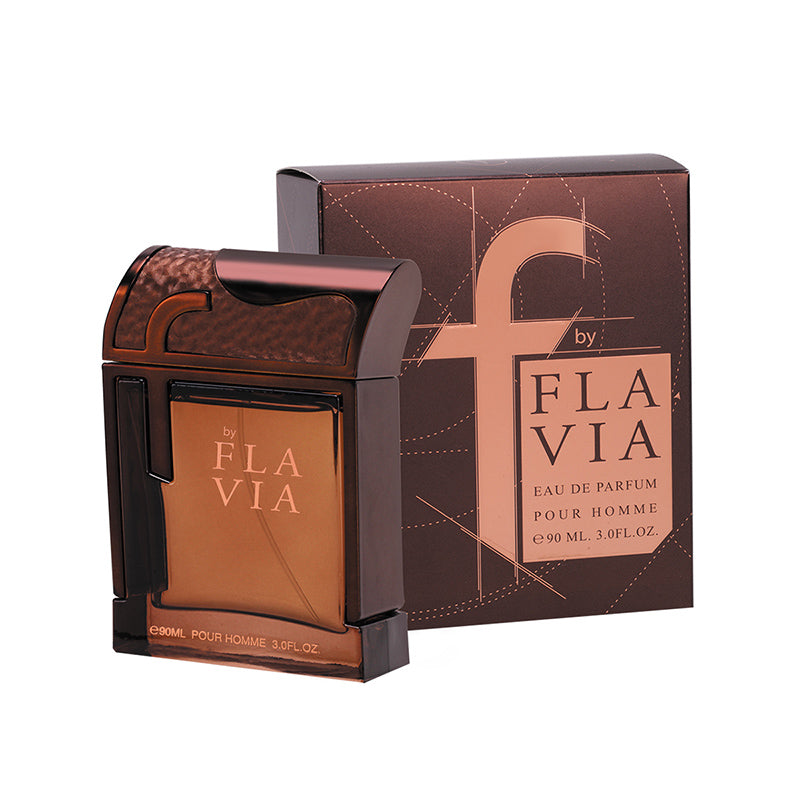 F BY FLAVIA POUR HOMME BROWN EAU DE PARFUM 90ML FOR MEN - FLAVIA