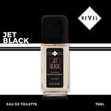 JET BLACK EAU DE TOILETTE 75ML FOR MEN - REVEL
