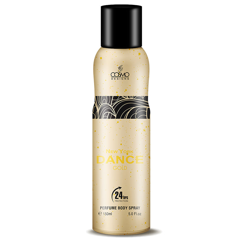 NEW YORK DANCE GOLD PERFUME BODY SPRAY 150ML - COSMO DESIGN