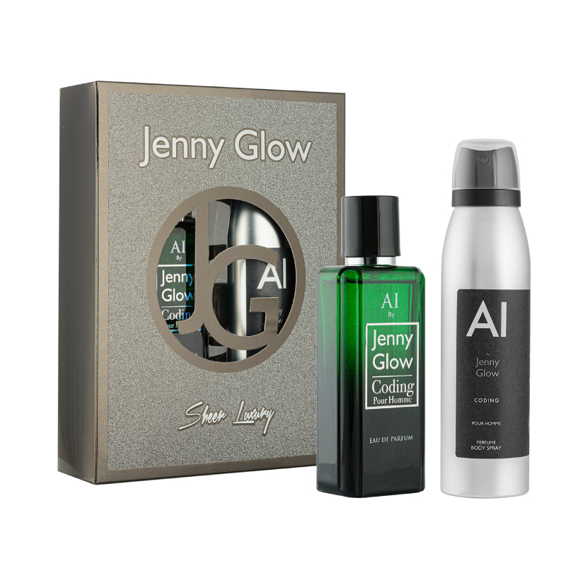 CODING GIFT SET EAU DE PARFUM 50ML + BODY SPRAY 150ML POUR HOMME - JENNY GLOW