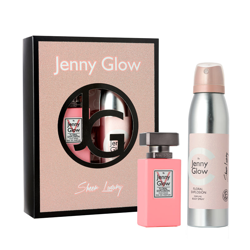 FLORAL EXPLOSION GIFT SET EAU DE PARFUM 30ML + BODY SPRAY 150ML POUR FEMME - JENNY GLOW