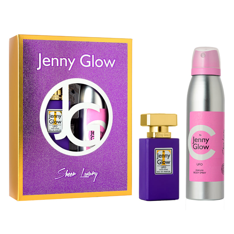 UFO GIFT SET EAU DE PARFUM 30ML + BODY SPRAY 150ML POUR FEMME - JENNY GLOW