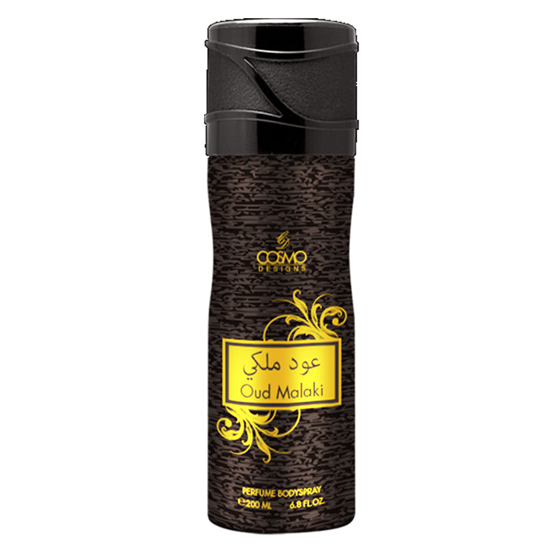 OUD MALAKI NON ALCOHOLIC PERFUME BODY SPRAY 200ML - COSMO DESIGN