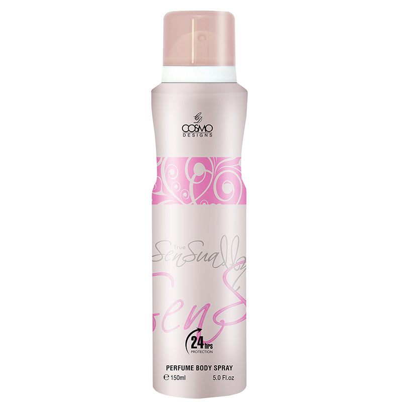TRUE SENSUALLY PERFUME BODY SPRAY 150ML FOR WOMEN - COSMO DESIGN