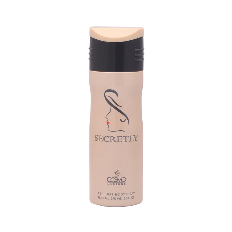 SECRETLY PERFUME BODY SPRAY 200ML FOR WOMEN - COSMO DESIGN