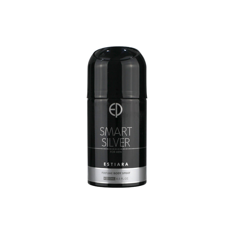SMART SILVER MEN PERFUME BODY SPRAY 250ML - ESTIARA