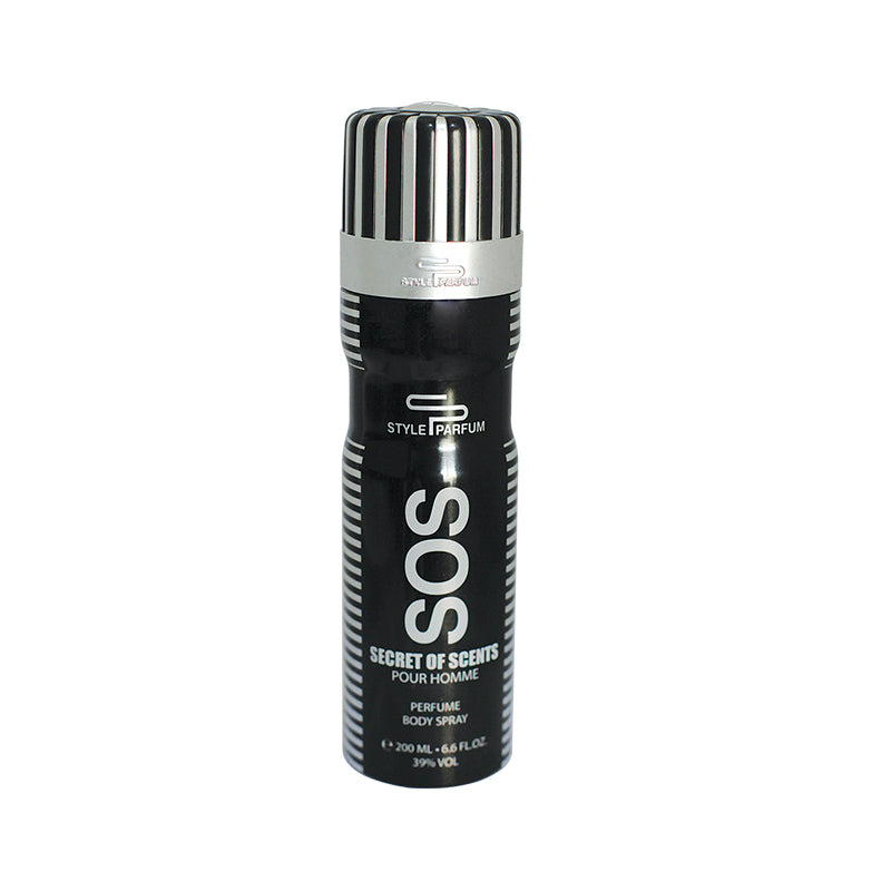 SOS MEN PERFUME BODY SPRAY 200ML - STYLE