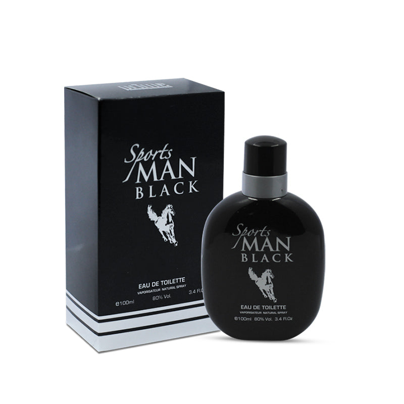 SPORTS MAN BLACK EAU DE TOILETTE 100ML FOR MEN - PRIME COLLECTION