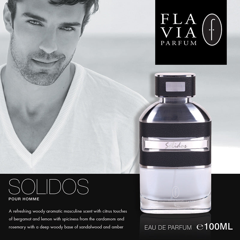 SOLIDOS POUR HOMME EAU DE PARFUM 100ML FOR MEN - FLAVIA