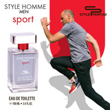 STYLE HOMME SPORT EAU DE TOILETTE 100ML FOR MEN - STYLE