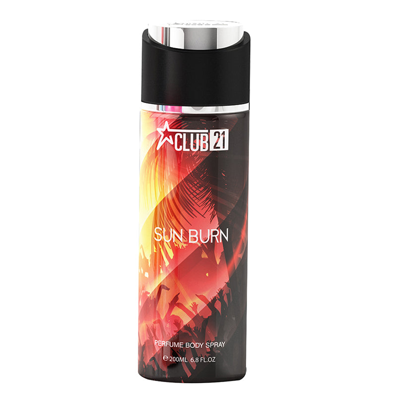 SUN BURN PERFUME BODY SPRAY 200ML - CLUB 21