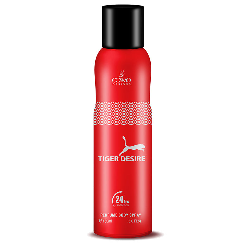 TIGER DESIRE PERFUME BODY SPRAY 150ML - COSMO DESIGN