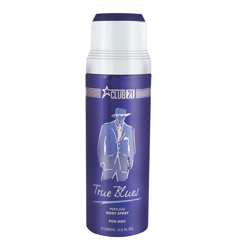 TRUE BLUE MEN PERFUME BODY SPRAY 200ML - CLUB 21