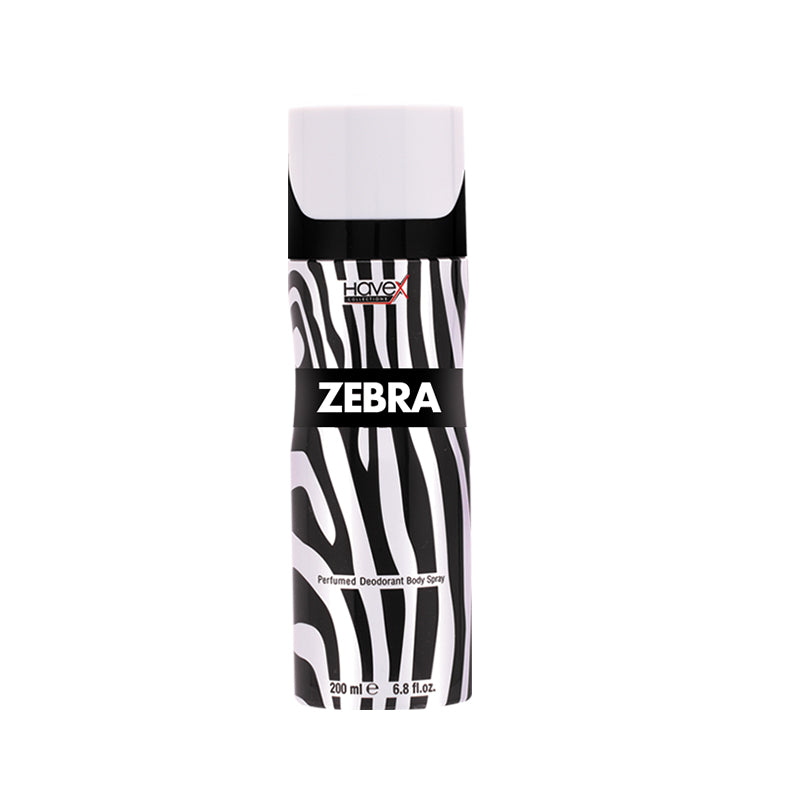 ZEBRA PERFUME BODY SPRAY 200ML UNISEX - HAVEX