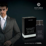 SMART SILVER EAU DE TOILETTE 100ML FOR MEN - ESTIARA
